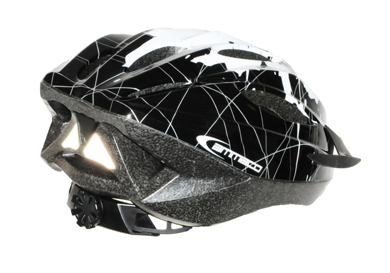 Ammaco Mens Helmet Black and White-3